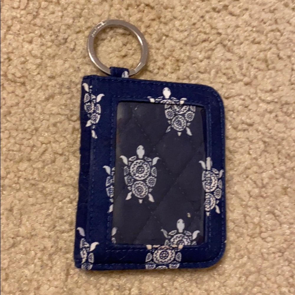 VeraBradley double campus ID Sea Turtles navy Good Used condition non smoking